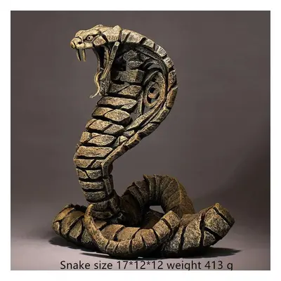 (Snake) New Trends Contemporary Nordic Style Animal Sculpture Home Decoration Lion Tiger Bust Of