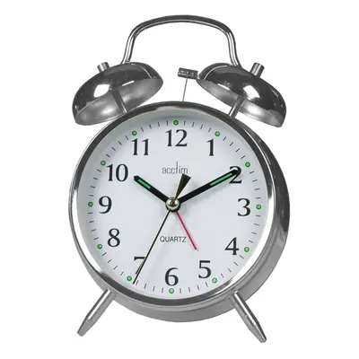 Acctim Saxon Quartz Alarm Clock, Chrome