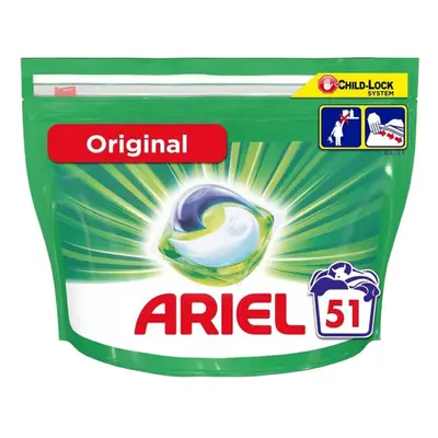 Ariel Original All-in-1 Washing Liquid Capsules, Concentrated Formula, Washes