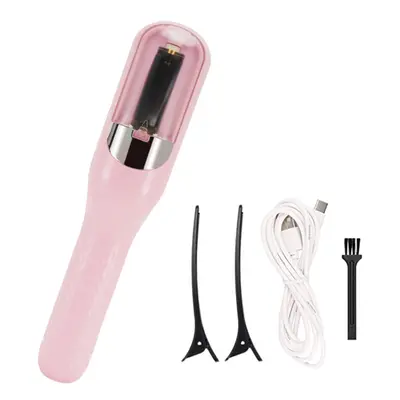 (Pink) Automatic Hair Split End Trimmer For Damage Repair Usb - Rechargeable