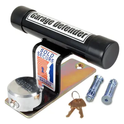 British Made Black Powder Coated Garage Defender Master - Best Garage Security