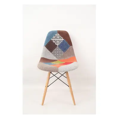 (1 CHAIR) MOF Patchwork Chair Dining Chair or Office Chair or Occasional Chair Beautiful Fabric 