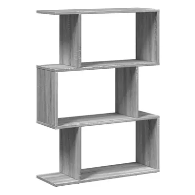 (grey sonoma, x x cm) vidaXL Room Divider Bookcase 6-Tier Shelf Bookshelf Engineered Wood