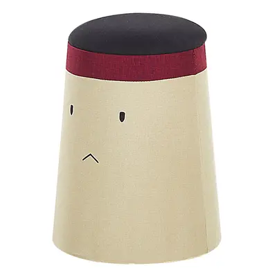 Kids Pouffe with Storage Beige SAMURAI