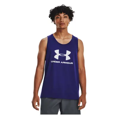 Under Armour Mens Standard Sportstyle Logo Tank (468) Sonar BlueWhite