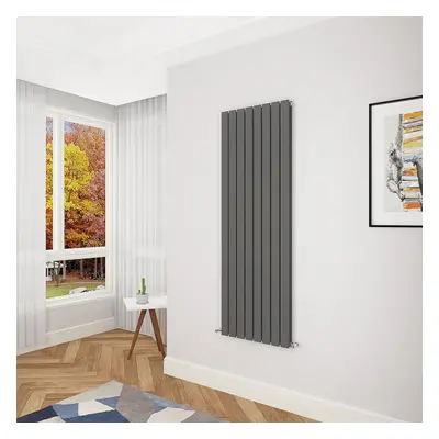 (1600x544mm Double) Vertical flat radiator anthracite all sizes