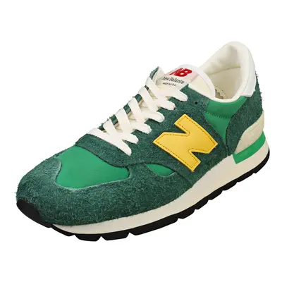 (8.5) New Balance Made In Usa Mens Fashion Trainers in Green Yellow