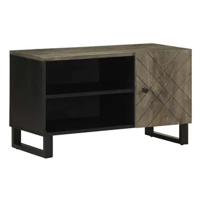 vidaXL TV Cabinet Black 80x33x46 cm Solid Wood Mango TV stand TV sideboard