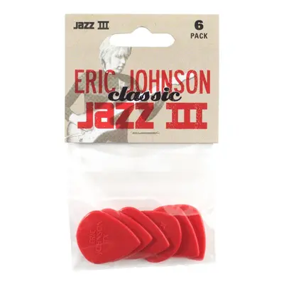 Jim Dunlop 47PEJ3N Eric Johnson Classic Jazz III Player's Guitar Picks (Pack of 6)