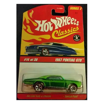 hot wheels classics series 1967 pontiac gto #14 of die-cast BODY & CHASSIS RED TRIM TIRES