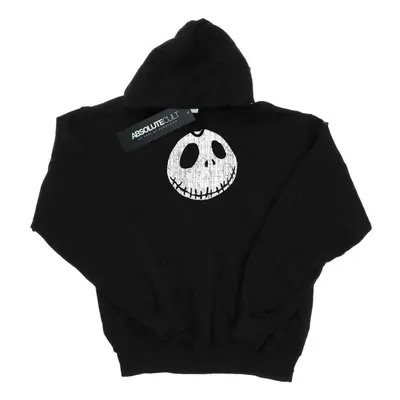 (12-13 Years, Black) Disney Boys Nightmare Before Christmas Jack Cracked Face Hoodie