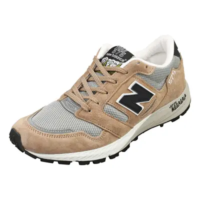 New Balance Made In England Mens Casual Trainers in Brown Grey - UK