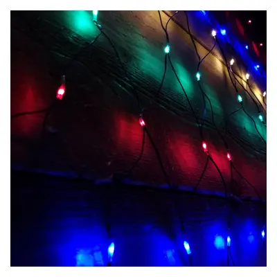 170cm x 120cm Multi Function Christmas Net Lights with Multi Coloured LEDs