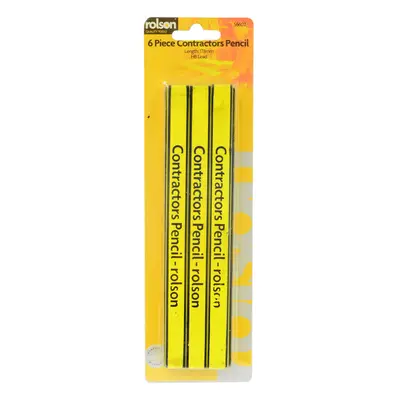 6 Piece Contractors Pencil Pack - Rolson Pieces - rolson contractors pencil pieces