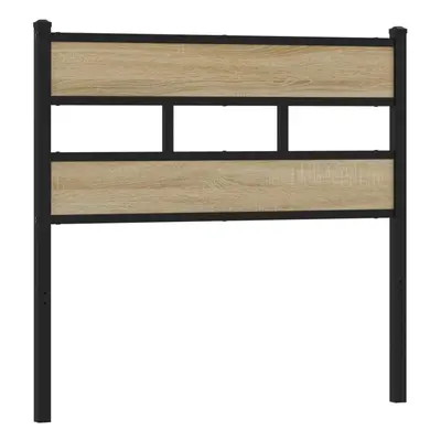 (sonoma oak, cm) vidaXL Headboard Bed Header Bed Headboard Brown Oak Steel and Engineered Wood