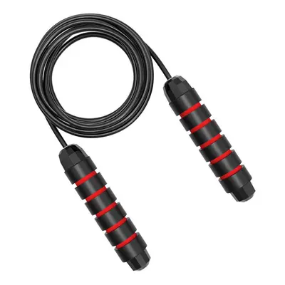 (Red) Jump Skipping Rope Cable Adjustable Exercise Training Crossfit Gym Sports Fitness Workout 