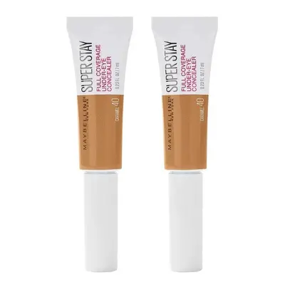 2x Maybelline New York SuperStay 24hr Longwear Liquid Concealer, Caramel - 6ml