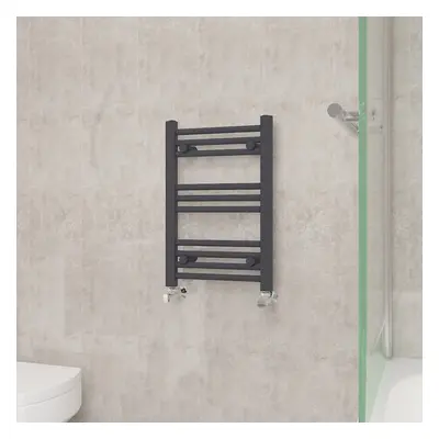 (600x400mm, Anthracite) NRG Straight Central Heating Towel Rail Bathroom Heated Rad Radiators La