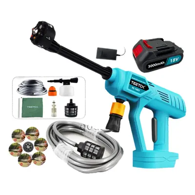 6IN1 High Pressure Washer Spray Gun+Battery+Charger-Makita Compatible