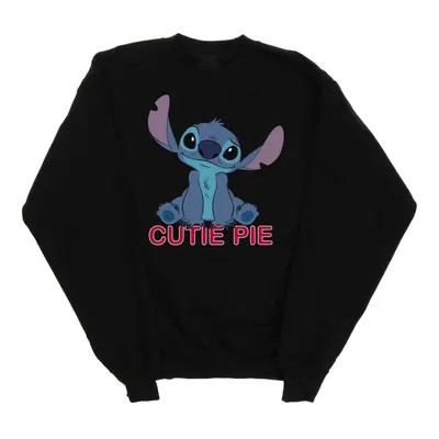 (XXL, Black) Disney Womens/Ladies Lilo And Stitch Stitch Cutie Pie Sweatshirt