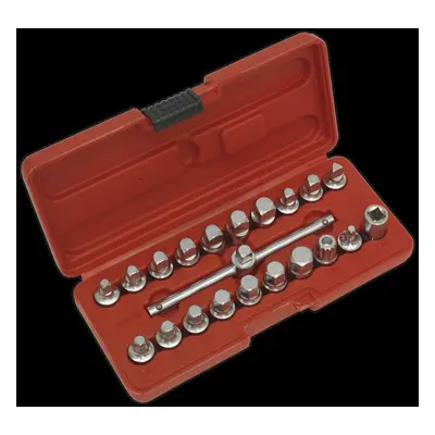 Oil Drain Plug Key Set 21pc 3/8"Sq Drive