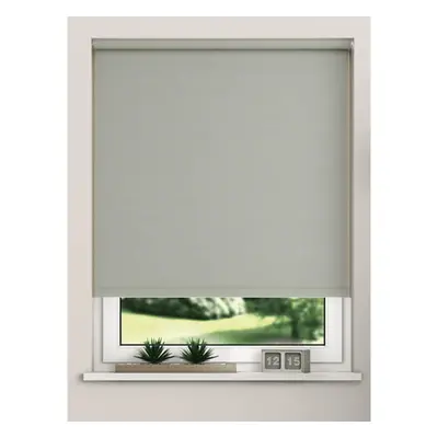 (150cm) Light Grey 100% Thermal Blackout Roller Blind For Windows