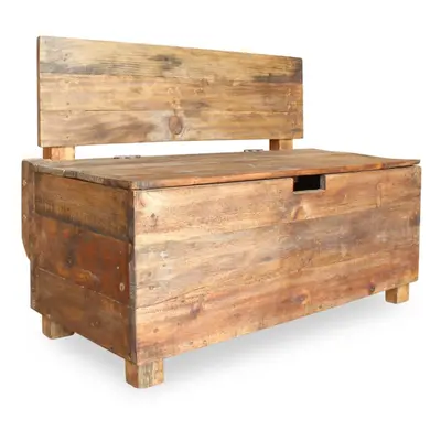 vidaXL Solid Reclaimed Wood Bench 86x40x60cm Handmade Entryway Storage Seat