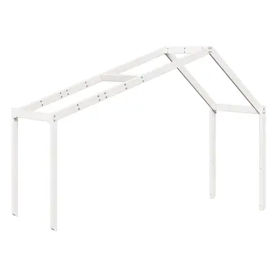 vidaXL Kids' Bed Roof Kids Bed Canopy White 213x95.5x144.5 cm Solid Wood Pine