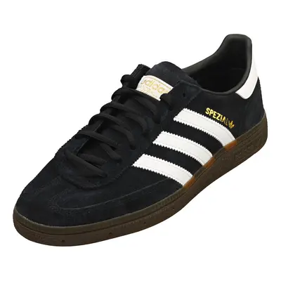 adidas Handball Spezial Mens Casual Trainers in Black White - UK