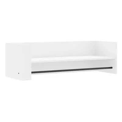 (white, x x 30.5 cm) vidaXL Wall Shelf Floating Shelf Hanging Wall Storage Shelf Engineered Wood