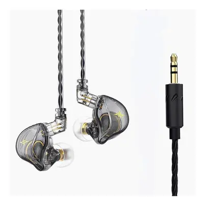 (Grey, Standard) In-Ear Earphones 1D Hi-Fi Bass Earbuds Deep Bass Stereo Monitor Headphones Spor