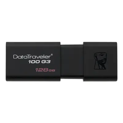 Kingston DT100G3/128GB DataTraveler G3, USB 3.0, 3.1 Flash Drive, GB, Black