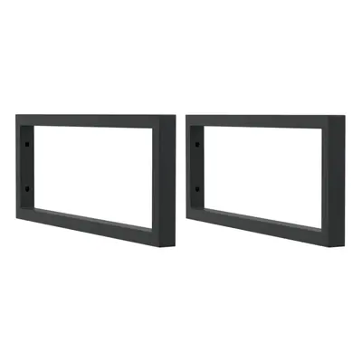 (black, x cm/ Rectangular) vidaXL Shelf Brackets for Washbasin Shelf Support Shelving Bracket pc