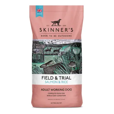 Skinners Field & Trial Salmon & Rice 15kg , Complete Dry Adult Working Dog Food, Gentle Digestio