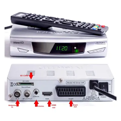 UK FULL HD Freeview Receiver + HD Recorder by USB & SD Card, Analogue to Digital TV Converter 10