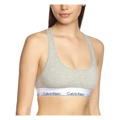 (L) Modern Cotton Bralette, Grey