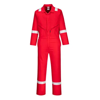 (M, Red) Portwest Mens Iona Cotton Wear to Work Overalls