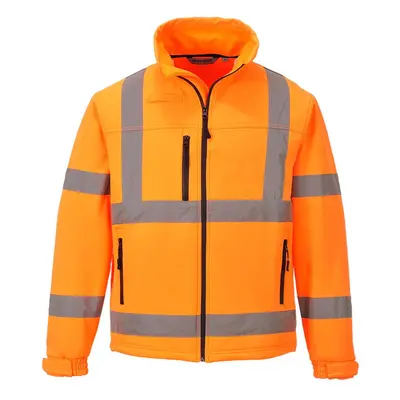 (3XL, Orange) Portwest Mens Classic High-Vis Soft Shell Jacket