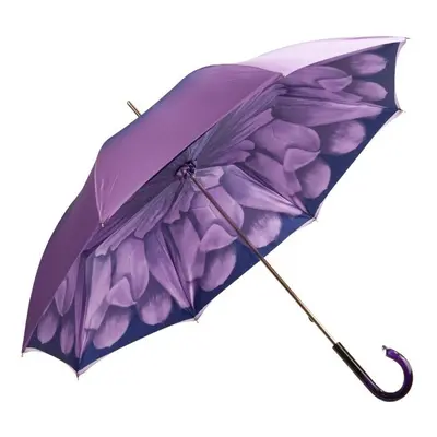 Dahlia Violet Double Canopy - Luxury Ladies Umbrella by Pasotti