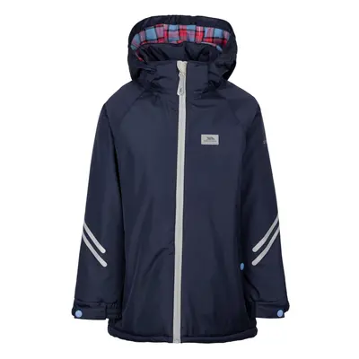 (7-8 Years, Navy) Trespass Kids Waterproof Jacket Hooded Valleyfield