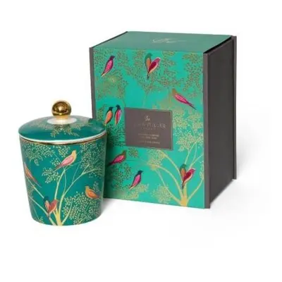 Sara Miller London Ceramic Candle With Lid - Mandarin, Tuberose , Wild Musk