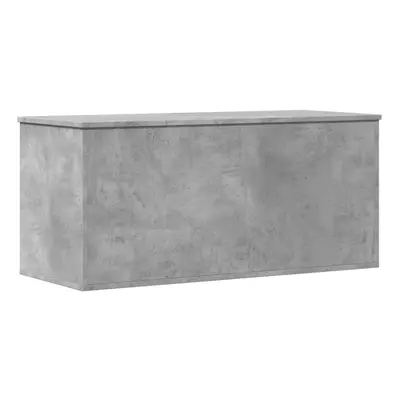 vidaXL Storage Box Blanket Box Storage Chest Box Concrete Grey Engineered Wood