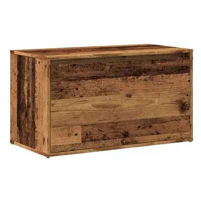 vidaXL Hall Bench 80x40x45 cm Old Wood Engineered Wood box bench