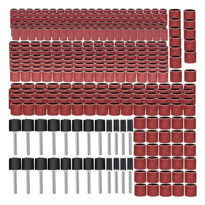 384Pcs Drum Sanding Kit Drilling Nail Drill Bits Abrasive Tools Sanding Band Polish Dremel Sandp