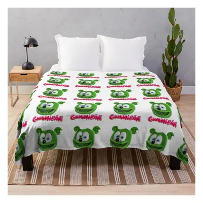 Fleece Throw Blanket Gummibar the Gummy Bear, for Sofa Couch Kids x Inches