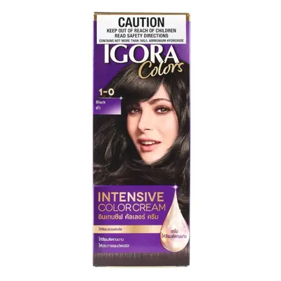 SCHWARZKOPF IGORA INTENSIVE COLOUR CREAM PERMANENT HAIR COLOUR BLACK