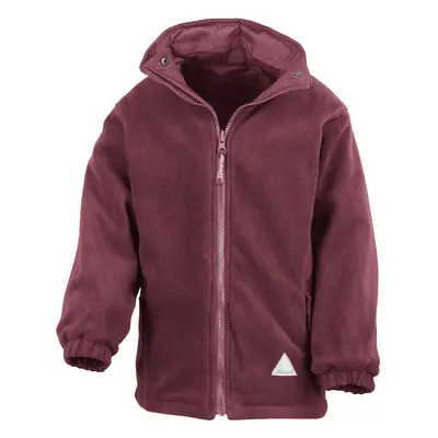 (13/14, Burgundy/Burgundy) Result Childrens/Kids Reversible Storm Stuff Anti Pilling Fleece Wate