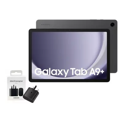 (Graphite) Samsung Galaxy Tab A9+ 64GB 4GB RAM Unlocked to all Carrier, with official 25W UK Ada