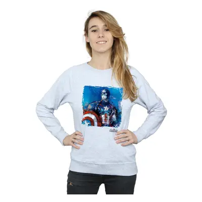 Marvel Womens/Ladies Captain America Art Sweatshirt