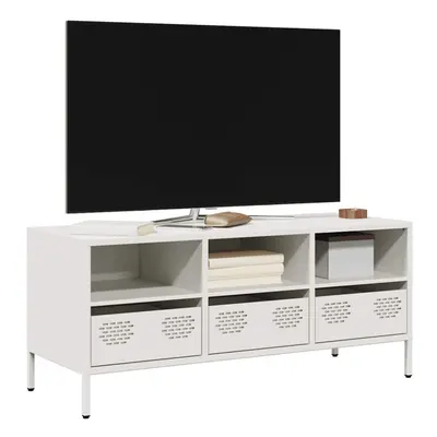 vidaXL TV Cabinet White 101.5x39x43.5 cm Cold-rolled Steel TV stand